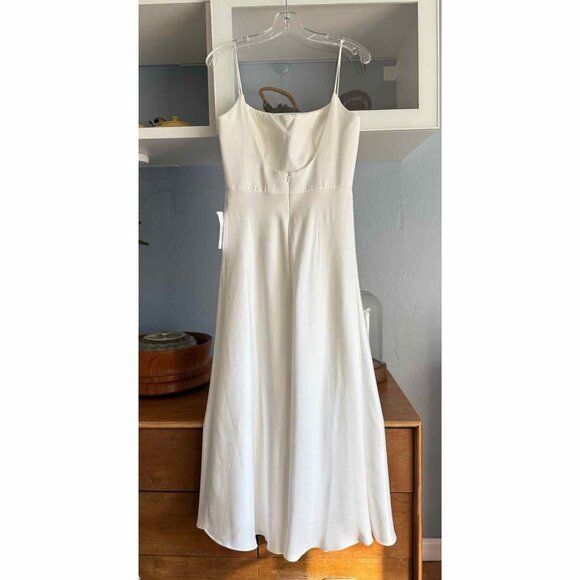 Jenny Yoo The Callista Midi Dress in Ivory Size 6 Fit & flare - Picture 5 of 12